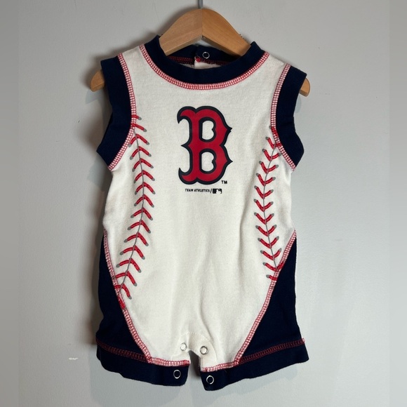 Genuine Meechandise Boston Red Sox Baseball Sleeveless Baby Romper 0-3M - Picture 1 of 3